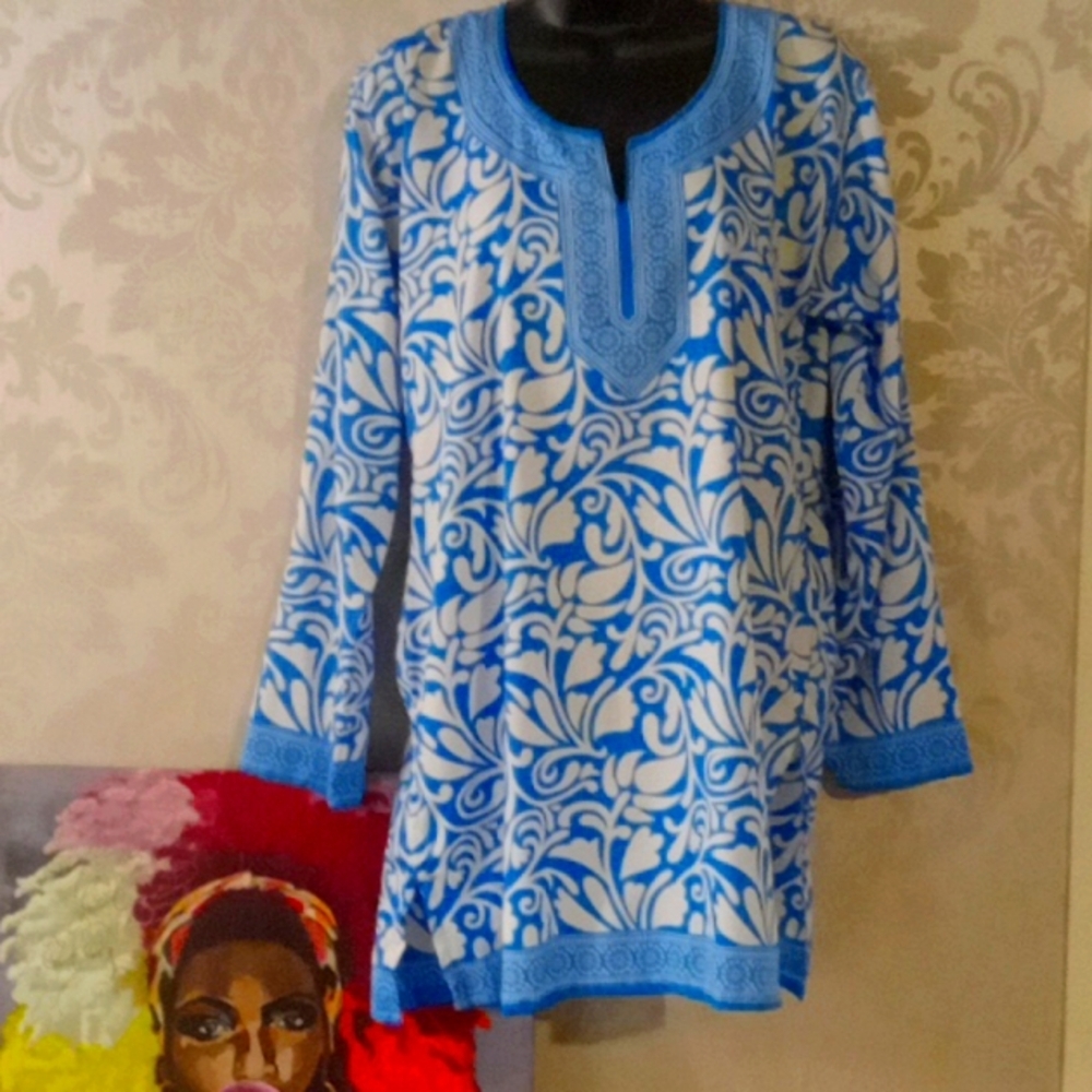 Bella Floral Tunic Top S